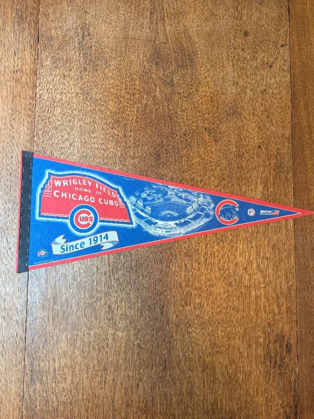 Chicago Cubs Wrigley Field Felt Pennant Wall Decor